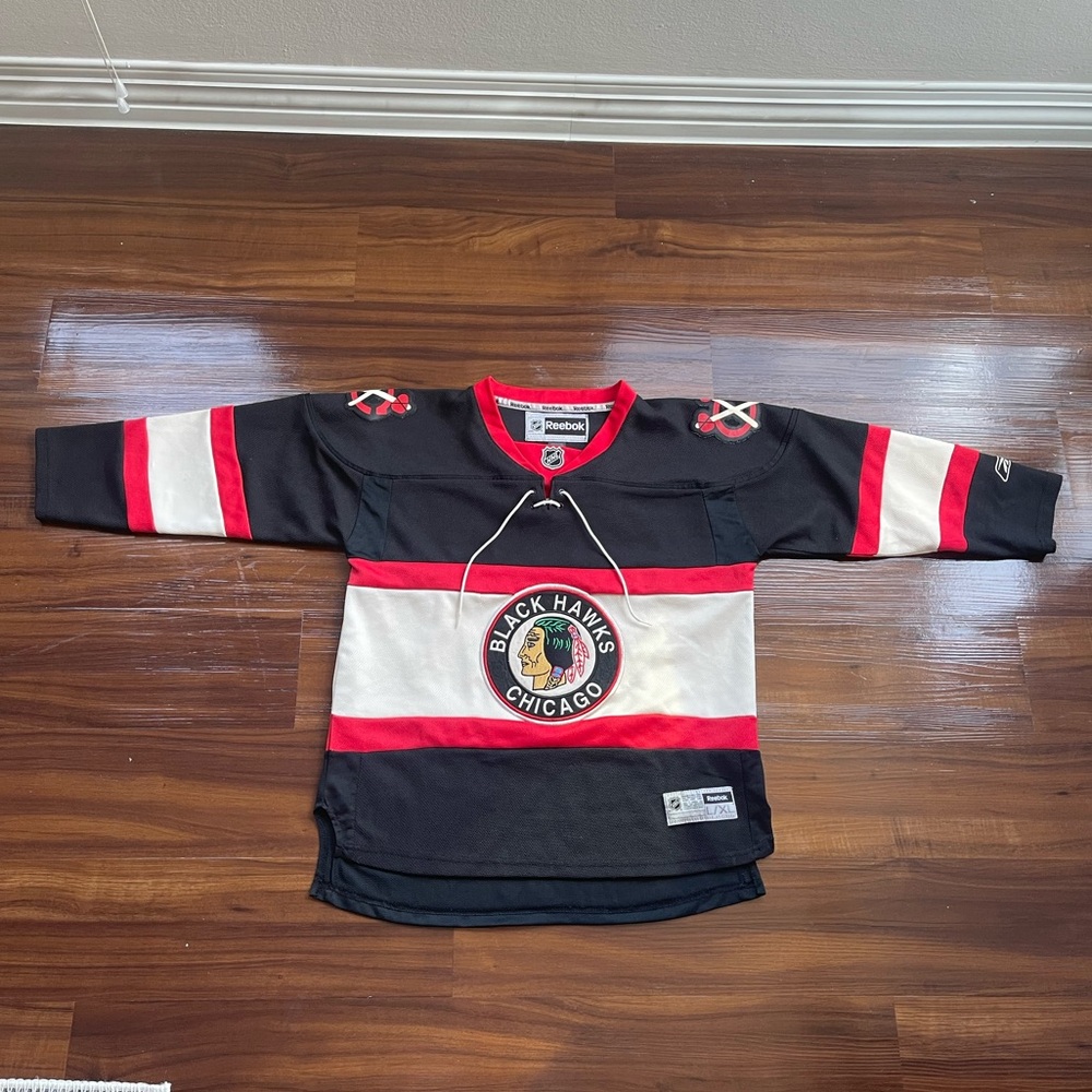 Chicago Blackhawks 2009 Winter Classic Youth Hockey Jersey Reebok